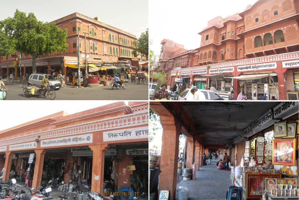 Top to Bottom - Chandpole Bazaar, Kishanpole Bazaar, Tripolia Bazaar